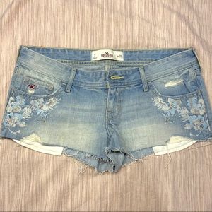 Embroidered Hollister Jean Shorts
